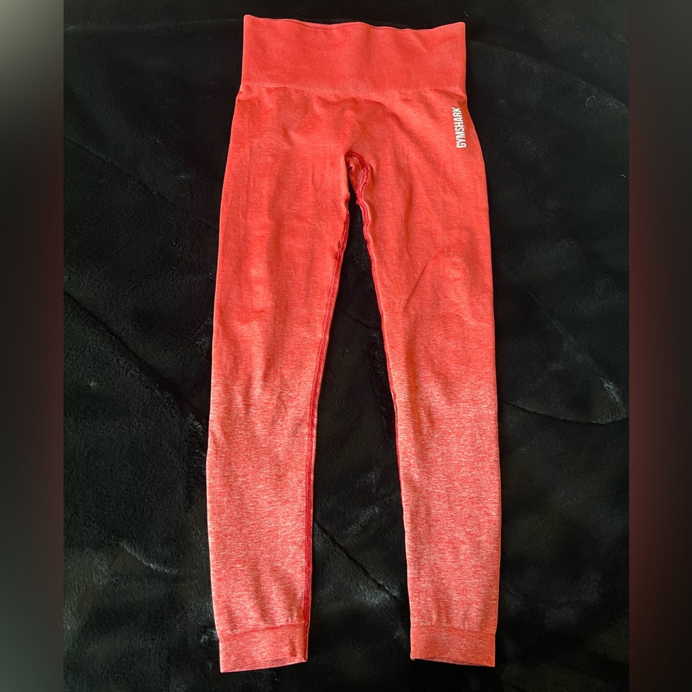 Red adapt Gymshark leggings